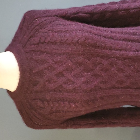 ALC alpaca blend crewneck Cable Knit pullover sweater size s - Picture 3 of 14